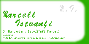 marcell istvanfi business card